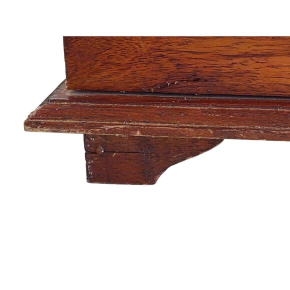 Vintage Wooden Storage Chest Lid & Metal Latch - Picture 9 of 16